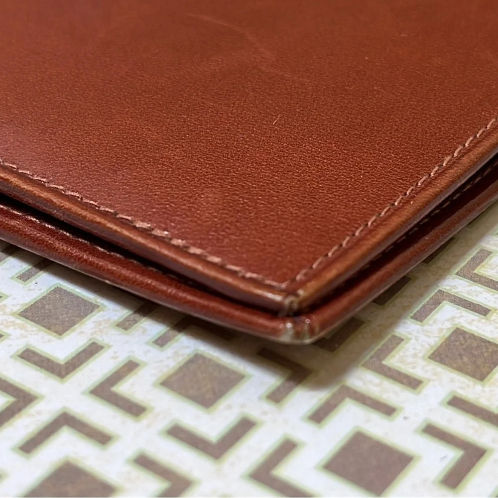Vintage Anticoli Wallet ~ Brown with Suede pockets